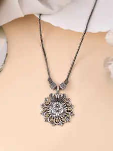 Silvermerc Designs Brass Silver-Plated Necklace