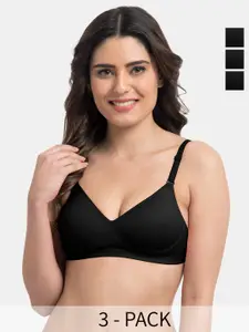 Tweens Pack Of 3 Full Coverage Lightly Padded Bra All Day Comfort