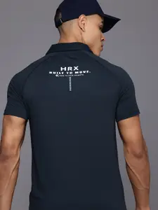 HRX by Hrithik Roshan Men Printed Polo Collar Sports T-shirt