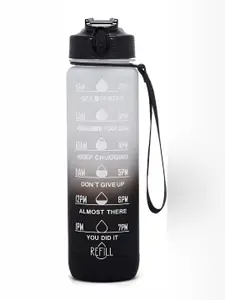WELOUR Black and Grey Regular Water Bottle 1L