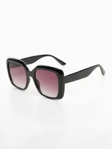 MANGO Women Oversized Sunglasses with UV Protected Lens