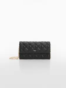 MANGO Women Quilted Two Fold Wallet