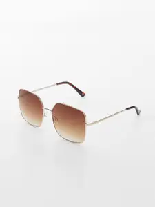 MANGO Women Square Sunglasses with UV Protected Lens