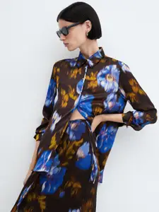 MANGO Abstract Printed Casual Shirt