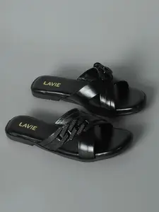 Lavie Textured Open Toe Flats