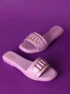 Lavie Embellished Open Toe Flats