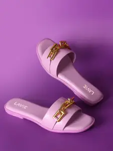 Lavie Embellished Open Toe Flats