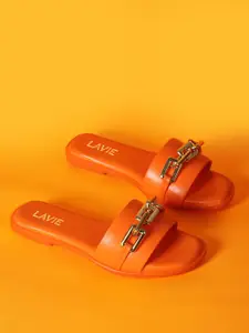 Lavie Embellished Open Toe Flats