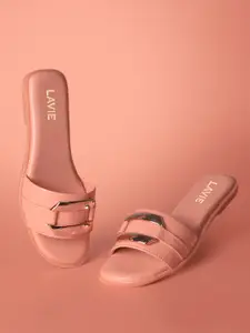 Lavie Embellished Open Toe Flats