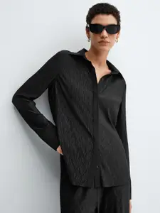 MANGO Pleated Casual Shirt