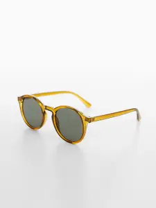 MANGO MAN Round Sunglasses with UV Protected Lens