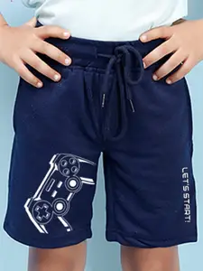 NUSYL Boys Mid-Rise Cotton Shorts