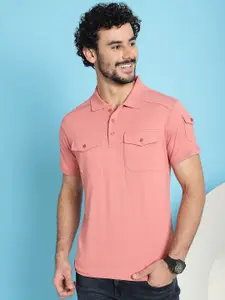 VENITIAN Polo Collar Cotton Slim Fit T-shirt