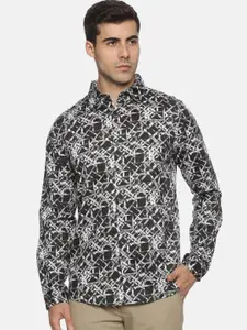 Melvin Jones Men Comfort Slim Fit Floral Opaque Printed Casual Shirt