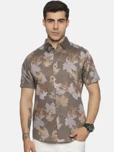 Melvin Jones Men Comfort Slim Fit Opaque Printed Casual Shirt