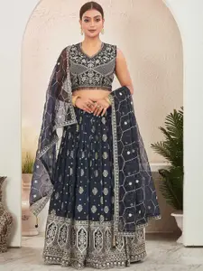 Chandbaali Embroidered Ready to Wear Lehenga & Blouse With Dupatta