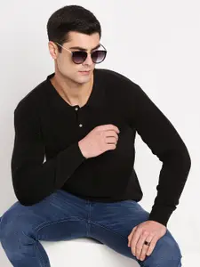 Duke Polo Collar Acrylic Pullover Sweater