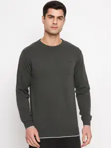 Duke Round Neck Acrylic Pullover Sweater