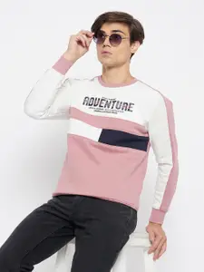 Duke Round Neck Long Sleeves Typographic Printed Pullover Sweatshirt