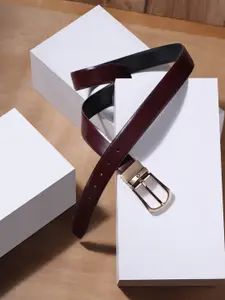 Louis Philippe Men Textured Leather Formal Belt