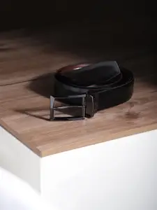 Louis Philippe Men Textured Leather Formal Belt