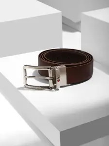 Louis Philippe Men Textured Leather Formal Belt