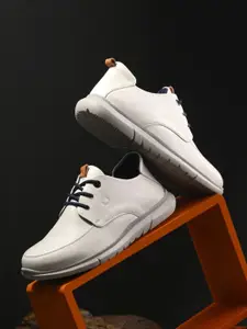 Egoss Men Round Toe Lightweight Leather Derbys