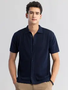 Snitch Classic Self Design Casual Shirt