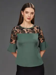 Miss Chase Bell Sleeve Georgette Top