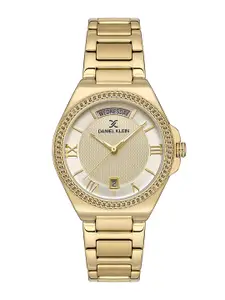 Daniel Klein Women Premium Embellished Bracelet Style Straps Analogue Watch DK.1.13591-4