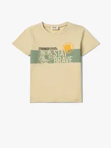 Koton Boys Graphic Printed Pure Cotton T-shirt