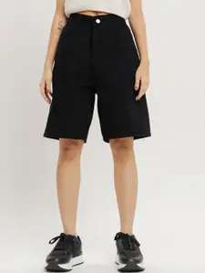 FREAKINS Women High-Rise Denim Shorts