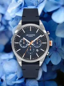 Lee Cooper Men Leather Bracelet Style Straps Digital Chronograph Watch LC07286.399