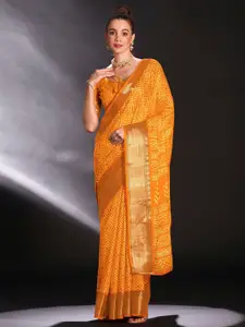 Saree mall Geometric Printed Zari Sungudi Saree