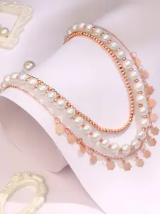 Cierra Rose Gold-Plated Layered Necklace