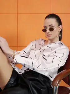 WORK IT by STREET 9 Printed Comfort Casual Shirt