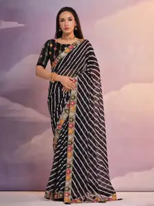 Kalista Leheriya Printed Embroidered Saree