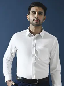 KINGDOM OF WHITE Regular Fit White Formal Shirt