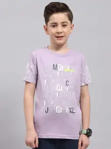 Monte Carlo Boys Typography Printed Round Neck T-shirt