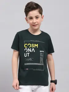 Monte Carlo Boys Typography Printed Pure Cotton T-Shirt