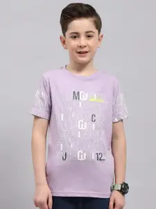 Monte Carlo Boys Typography Printed Round Neck T-shirt