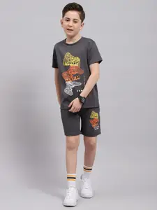 Monte Carlo Boys Printed T-Shirt With Shorts