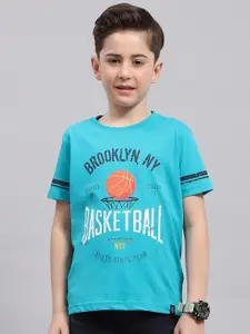 Monte Carlo Boys Typography Printed Applique T-shirt