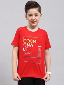 Monte Carlo Boys Typography Printed Pure Cotton T-shirt