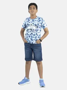KiddoPanti Boys Tie & Dyed T-shirt with Shorts