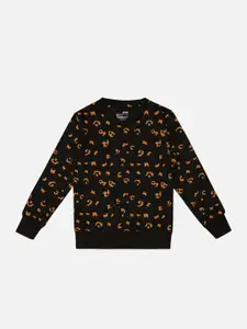 Bodycare Kids Girls Conversational Printed Cotton Pullover Sweatshirt