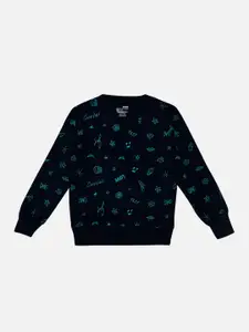 Bodycare Kids Girls Conversational Printed Cotton Pullover Sweatshirt