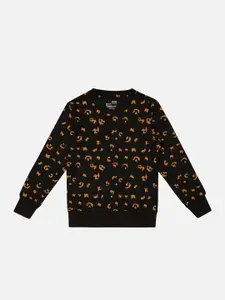 Bodycare Kids Girls Conversational Printed Cotton Pullover Sweatshirt