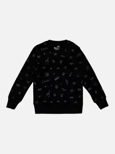 Bodycare Kids Girls Conversational Printed Cotton Pullover Sweatshirt