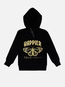 Bodycare Kids Girls Graphic Printed Cotton Pullover Sweatshirt